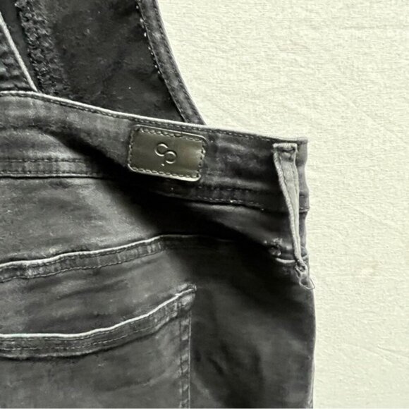 Celebrity Pink black denim slim fit jean overalls Sz M - Picture 5 of 14